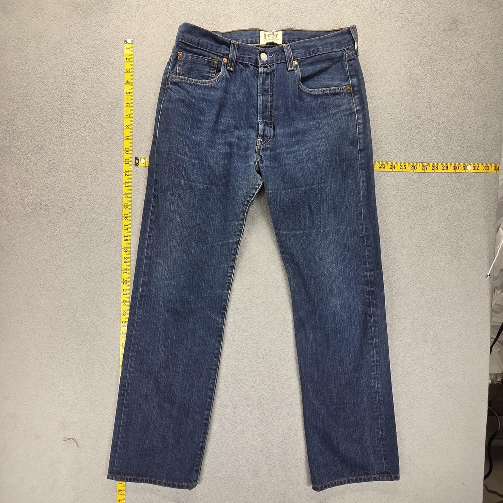 Levis 501 Jeans Mens Blue Straight Button Fly 1947 Limited‎ Edition Fits 32x32